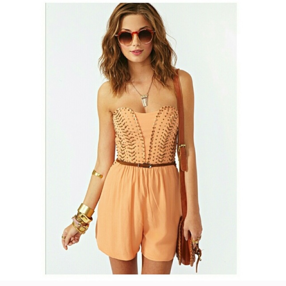 Super Cute Romper with metal detail